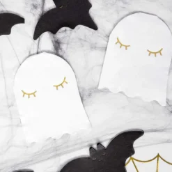 FUNCAKES Serviettes en Papier Fantôme Halloween PartyDeco (x20)* Vaisselle
