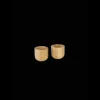 PEBBLY Set de 2 Coquetiers en Bambou* Servir, Présenter