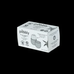 PEBBLY Set de 2 Coquetiers en Bambou* Servir, Présenter