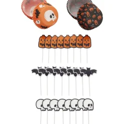 WILTON Set de Caissettes Cupcakes et Cake Toppers Halloween* Décoration Gâteau|Moules En Papier