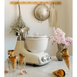 ANKARSRUM Sorbetière 1.5 L - Accessoire pour Robot* Sorbetière, Turbine À Glace