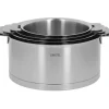 CRISTEL Série de 4 Casseroles + Poignée Zenith Amovible Inox* Casseroles