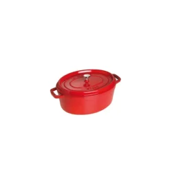 STAUB Cocotte Fonte Ovale 31 cm Rouge Cerise 5,5 L* Cocotte En Fonte