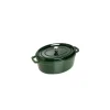 STAUB Cocotte Fonte Ovale 33 cm Vert Basilic Majolique 6,7 L* Cocotte En Fonte