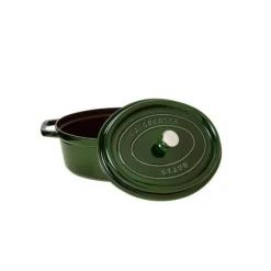 STAUB Cocotte Fonte Ovale 33 cm Vert Basilic Majolique 6,7 L* Cocotte En Fonte