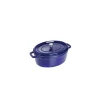 STAUB Cocotte Fonte Ovale 31 cm Bleu Intense Majolique 5,5 L* Cocotte En Fonte