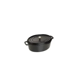 STAUB Cocotte Fonte Ovale 23 cm Noir Mat 2,35 L* Cocotte En Fonte