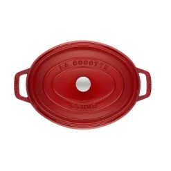 STAUB Cocotte Fonte Ovale 27 cm Rouge Cerise 3,2 L* Cocotte En Fonte