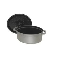 STAUB Cocotte Fonte Ovale 17 cm Gris Graphite 1 L* Cocotte En Fonte
