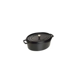 STAUB Cocotte Fonte Ovale 29 cm Noir Mat 4,2 L* Cocotte En Fonte