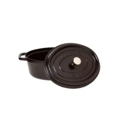 STAUB Cocotte Fonte Ovale 29 cm Noir Mat 4,2 L* Cocotte En Fonte