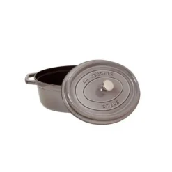 STAUB Cocotte Fonte Ovale 29 cm Gris Graphite 4,2 L* Cocotte En Fonte