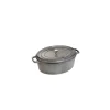 STAUB Cocotte Fonte Ovale 31 cm Gris Graphite 5,5 L* Cocotte En Fonte