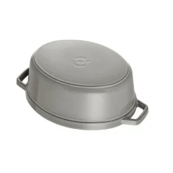 STAUB Cocotte Fonte Ovale 15 cm Gris Graphite 0,6 L* Cocotte En Fonte
