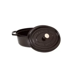 STAUB Cocotte Fonte Ovale 33 cm Noir Mat 6,7 L* Cocotte En Fonte