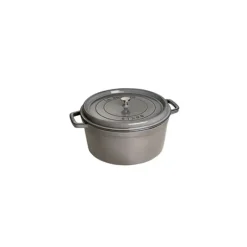 STAUB Cocotte Fonte Ronde 26 cm Gris Graphite 5,2 L* Cocotte En Fonte