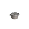 STAUB Cocotte Fonte Ronde 12 cm Gris Graphite 0,4 L* Cocotte En Fonte