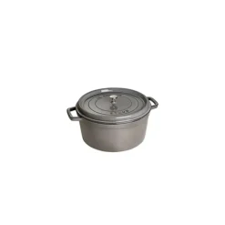 STAUB Cocotte Fonte Ronde 20 cm Gris Graphite 2,2 L* Cocotte En Fonte