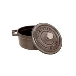 STAUB Cocotte Fonte Ronde 24 cm Gris Graphite 3,8 L* Cocotte En Fonte