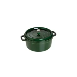 STAUB Cocotte Fonte Ronde 28 cm Vert Basilic Majolique 6,7 L* Cocotte En Fonte
