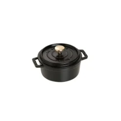 STAUB Cocotte Fonte Ronde 12 cm Noir Mat 0,4 L* Cocotte En Fonte