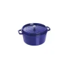 STAUB Cocotte Fonte Ronde 30 cm Bleu Intense Majolique 8,35 L* Cocotte En Fonte