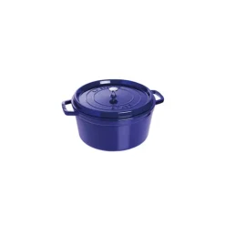 STAUB Cocotte Fonte Ronde 28 cm Bleu Intense Majolique 6,7 L* Cocotte En Fonte