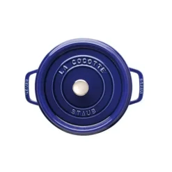 STAUB Cocotte Fonte Ronde 28 cm Bleu Intense Majolique 6,7 L* Cocotte En Fonte