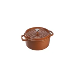 STAUB Cocotte Fonte Ronde 24 cm Cannelle Majolique 3,8 L* Cocotte En Fonte