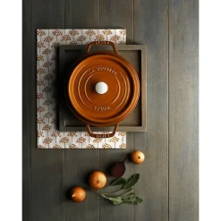 STAUB Cocotte Fonte Ronde 24 cm Cannelle Majolique 3,8 L* Cocotte En Fonte