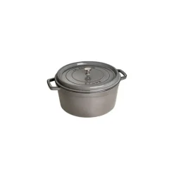STAUB Cocotte Fonte Ronde 28 cm Gris Graphite 6,7 L* Cocotte En Fonte