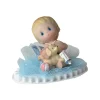 CUISINEADDICT Sujet bapteme Garçon Câlin Bleu 6 cm* Décoration Gâteau