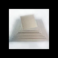 FUNCAKES Support Gâteau Carré 12,5 x 0,4 cm Argenté* Présentoirs Pour Gâteaux