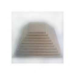 FUNCAKES Support Gâteau Carré 30,5 x 1 cm Argenté* Présentoirs Pour Gâteaux