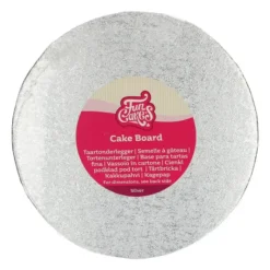 FUNCAKES Support Gâteau Rond Ø22.5 x 0,4 cm Argenté* Présentoirs Pour Gâteaux