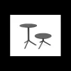 NARDI Table convertible en Polypropylène Spritz Anthracite* Mobilier Terrasse Restaurant