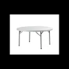 LYROSE Table Ronde Blanche 8 Personnes Congrès* Mobilier Évènementiel