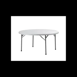 LYROSE Table Ronde Blanche 8 Personnes Congrès* Mobilier Évènementiel