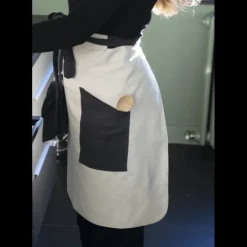 PEBBLY Tablier de Cuisine Crème et Ardoise* Tablier De Cuisine