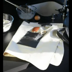 PEBBLY Tablier de Cuisine Crème et Ardoise* Tablier De Cuisine