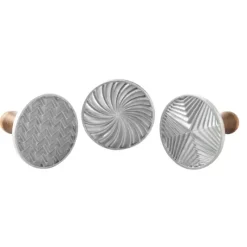 NORDIC WARE Tampons à Biscuits et Cookies Ronds Geo (x3)* Emporte Pièce - Découpoir Pâtisserie
