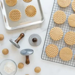 NORDIC WARE Tampons à Biscuits et Cookies Ronds Geo (x3)* Emporte Pièce - Découpoir Pâtisserie