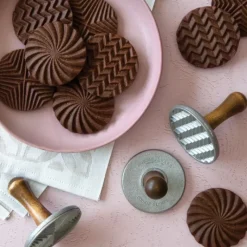 NORDIC WARE Tampons à Biscuits et Cookies Ronds Geo (x3)* Emporte Pièce - Découpoir Pâtisserie