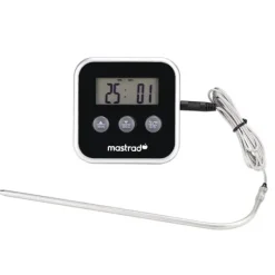 MASTRAD Thermomètre Cuisson à Sonde Inox M Square* Thermomètre De Cuisine