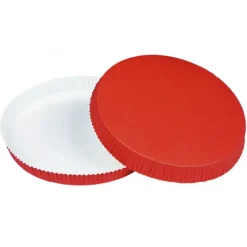 MALLARD FERRIERE Tourtière cannelée en Carton Optima Ø 24 cm H 3 cm (x90)* Moules À Gâteaux|Moules En Papier