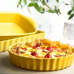 EMILE HENRY Tourtière Haute en Céramique Ø 28 cm Provence* Plat De Cuisson|Moules À Gâteaux