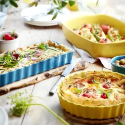 EMILE HENRY Tourtière Haute en Céramique Ø 24 cm Provence* Plat De Cuisson|Moules À Gâteaux