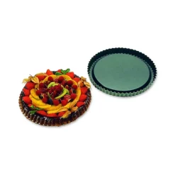 MATFER Tourtière spéciale Fruits Frais 24 cm x H 2,5 cm* Moule Anti-adhésif|Moules À Gâteaux