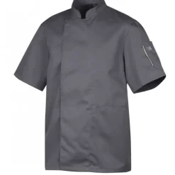 ROBUR Veste de Cuisine Mixte Anthracite NERO T.3 manches Courtes* Veste De Cuisine