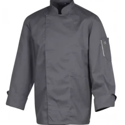 ROBUR Veste de Cuisine Mixte Anthracite NERO T.1 manche Longue* Veste De Cuisine